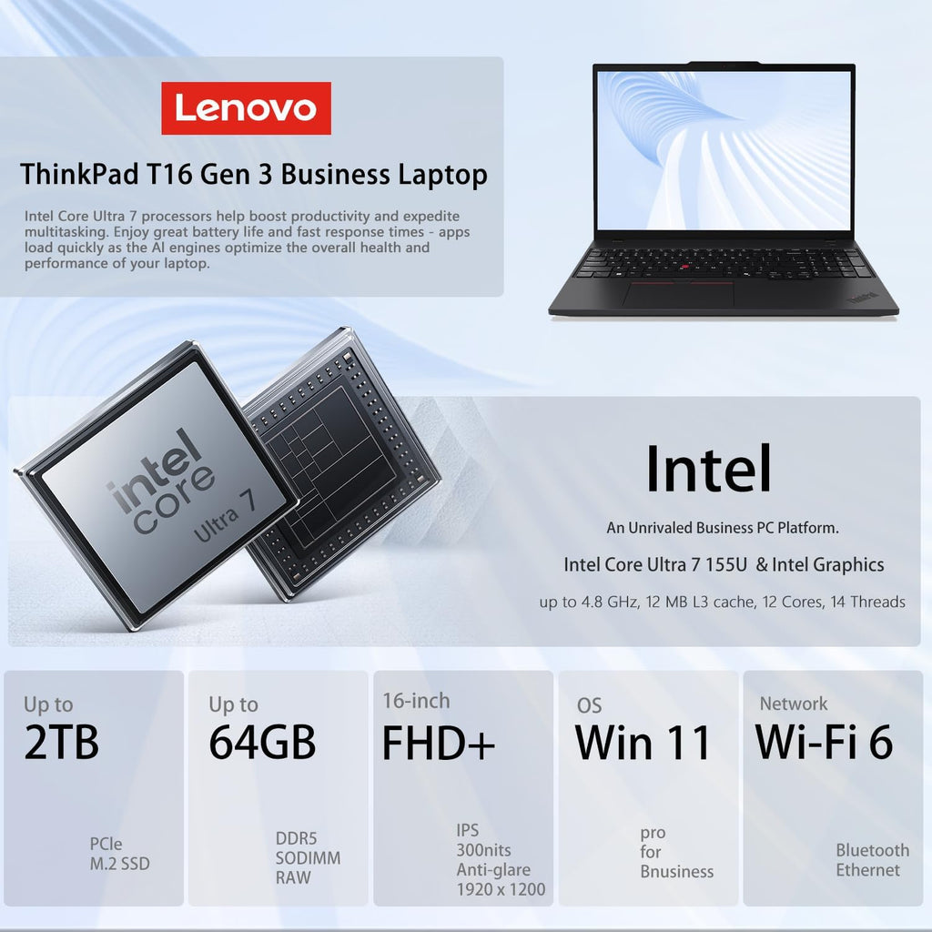 V14 Gen 4 Business Laptop, 14" FHD Anti-Glare, Intel 10-Core I7-1355U, 16GB RAM, 1TB SSD, Webcam with Privacy Shutter, Wi-Fi 6, HDMI, Windows 11 Pro, Black, Bundle with Wireless Mouse